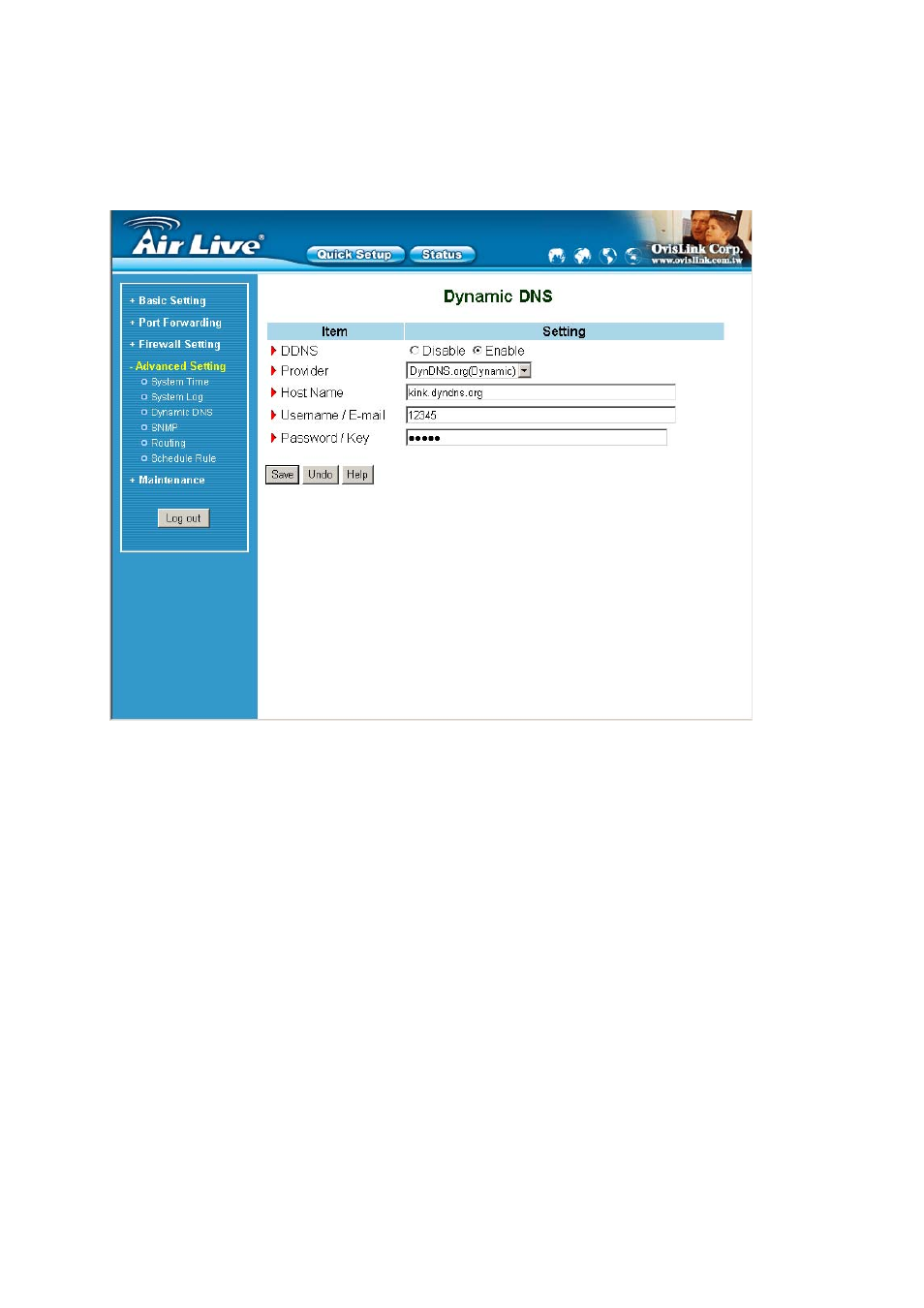3 dynamic dns | AirLive WT-2000R User Manual | Page 52 / 99