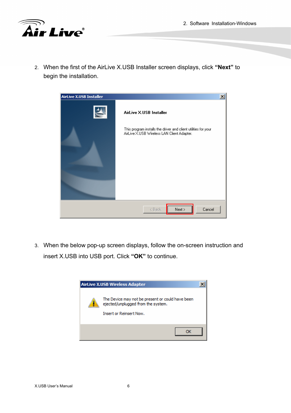 AirLive X.USB User Manual | Page 11 / 36