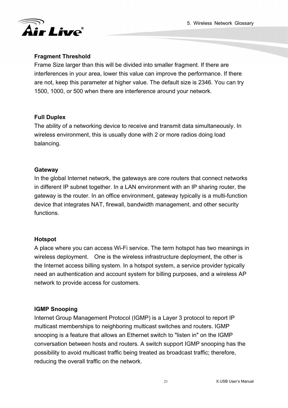 AirLive X.USB User Manual | Page 26 / 36