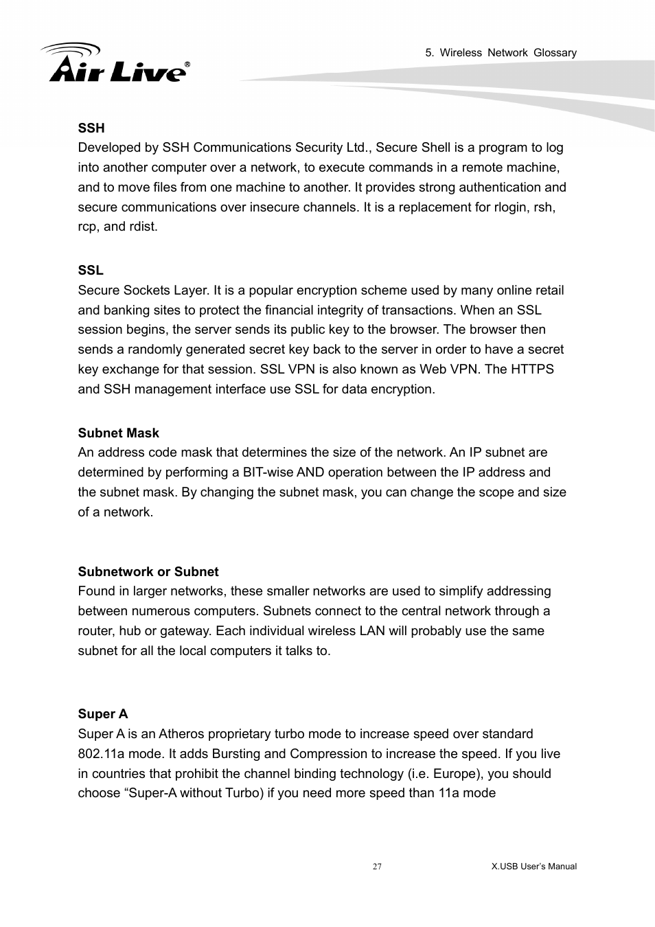 AirLive X.USB User Manual | Page 32 / 36