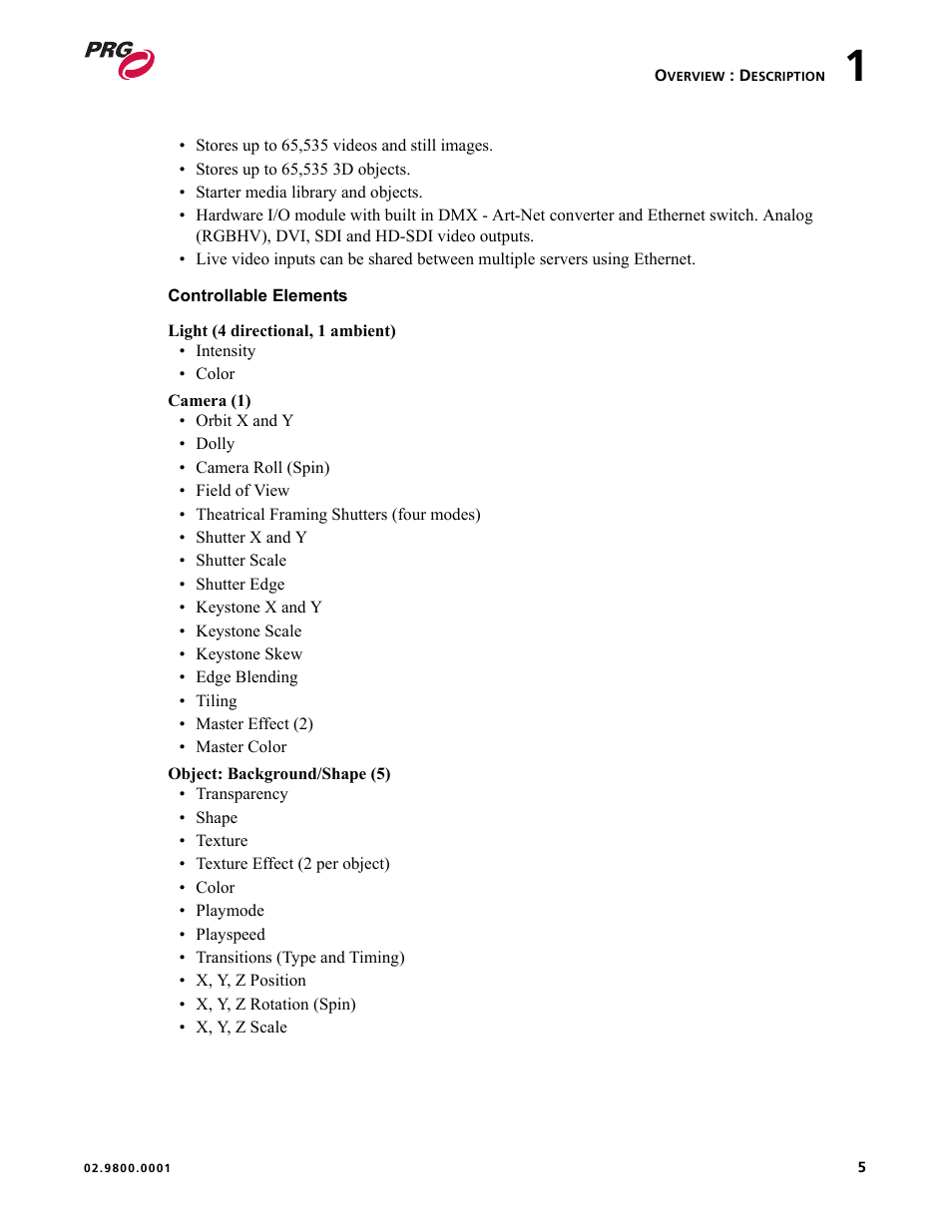 PRG Mbox EXtreme User Manual | Page 13 / 84