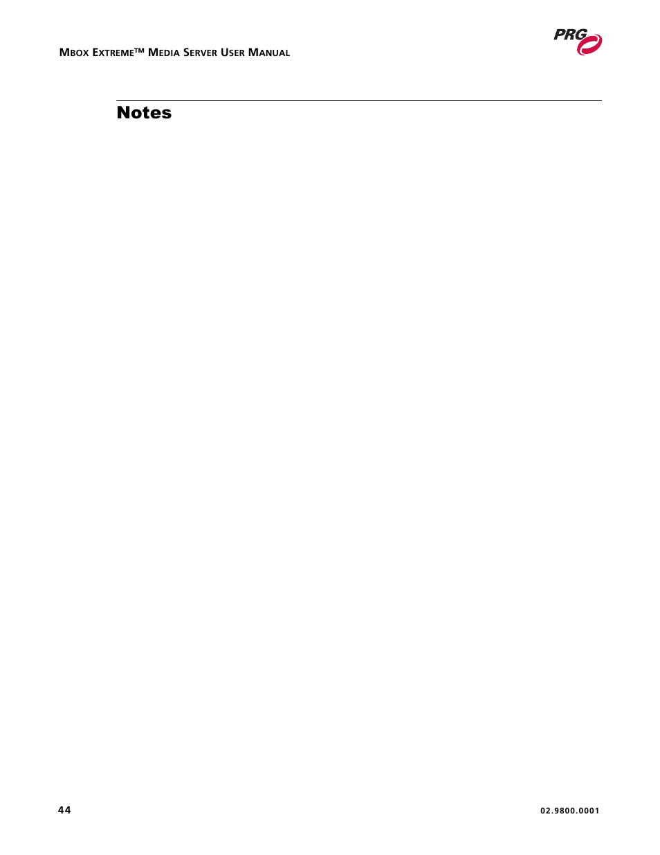 PRG Mbox EXtreme User Manual | Page 52 / 84
