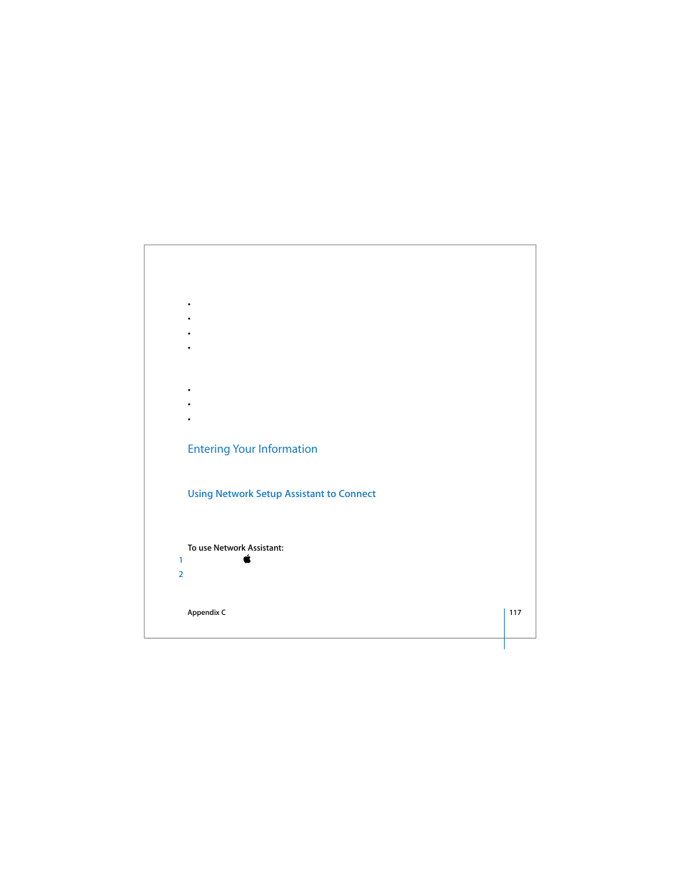 Entering your information | Apple 17-inch MacBook Pro (User’s Guide) User Manual | Page 117 / 144