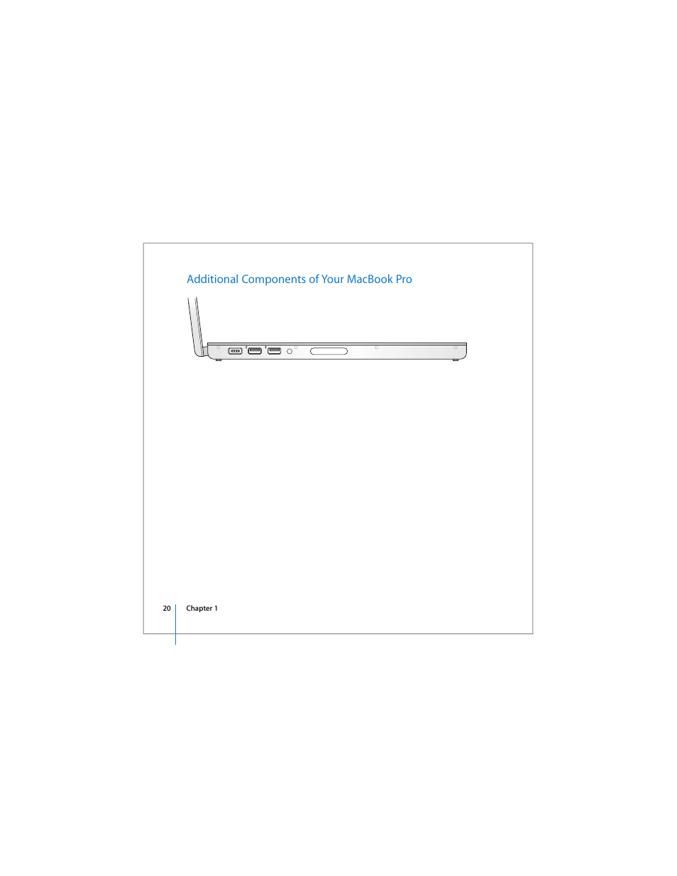 Additional components of your macbook pro | Apple 17-inch MacBook Pro (User’s Guide) User Manual | Page 20 / 144