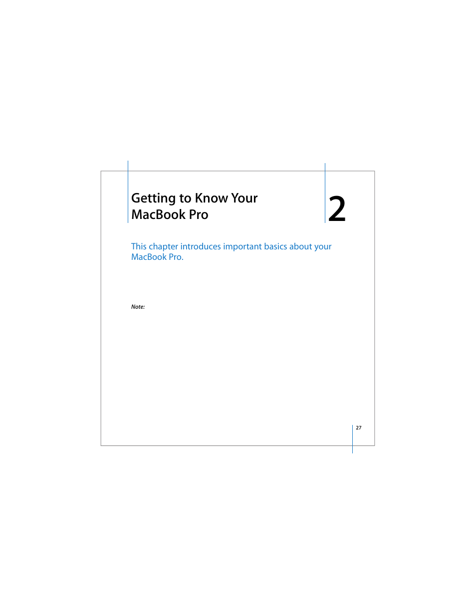 Getting to know your macbook pro | Apple 17-inch MacBook Pro (User’s Guide) User Manual | Page 27 / 144