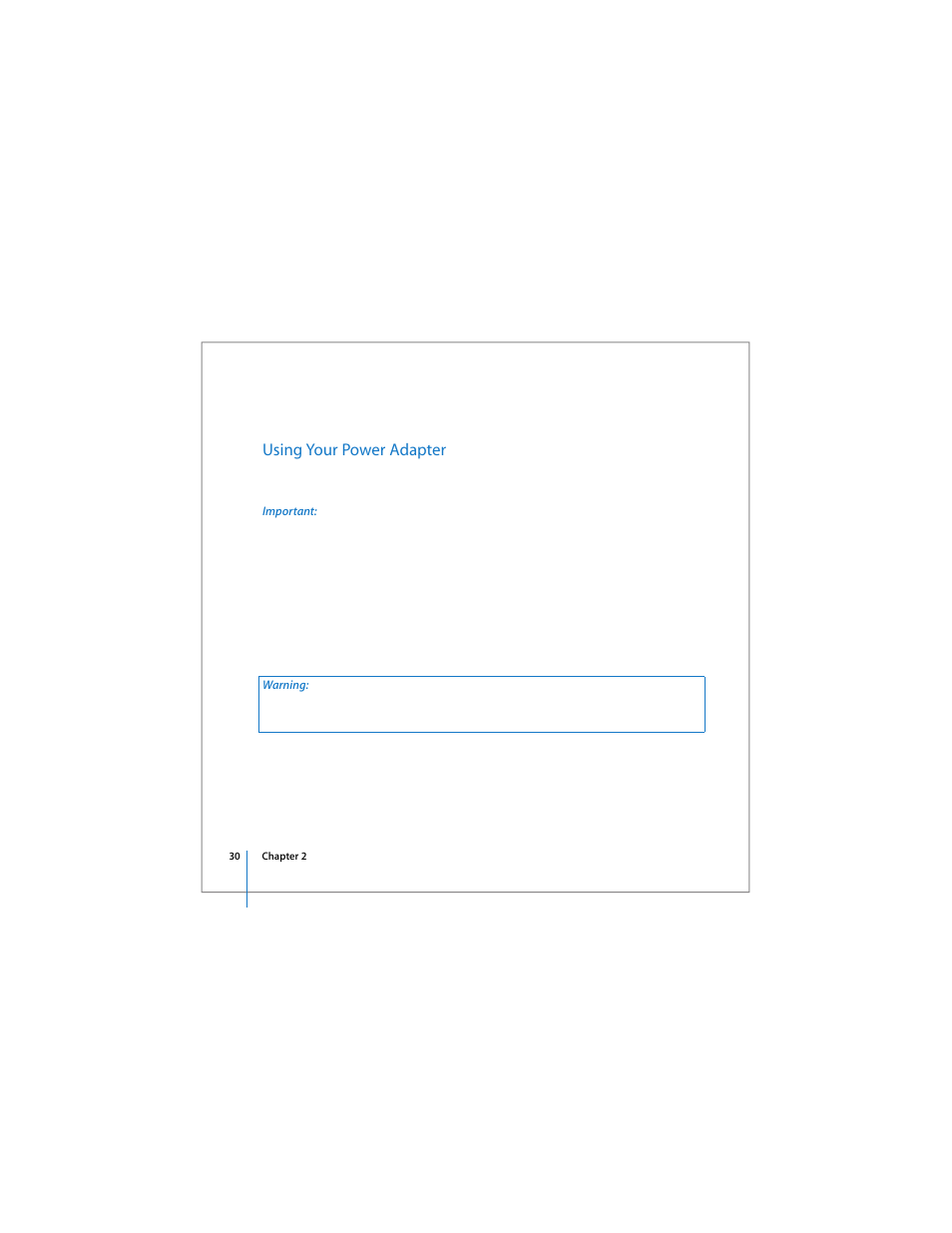 Using your power adapter | Apple 17-inch MacBook Pro (User’s Guide) User Manual | Page 30 / 144