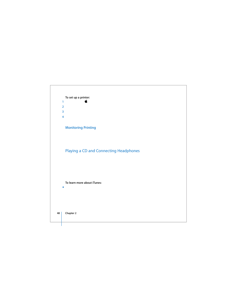 Playing a cd and connecting headphones | Apple 17-inch MacBook Pro (User’s Guide) User Manual | Page 48 / 144