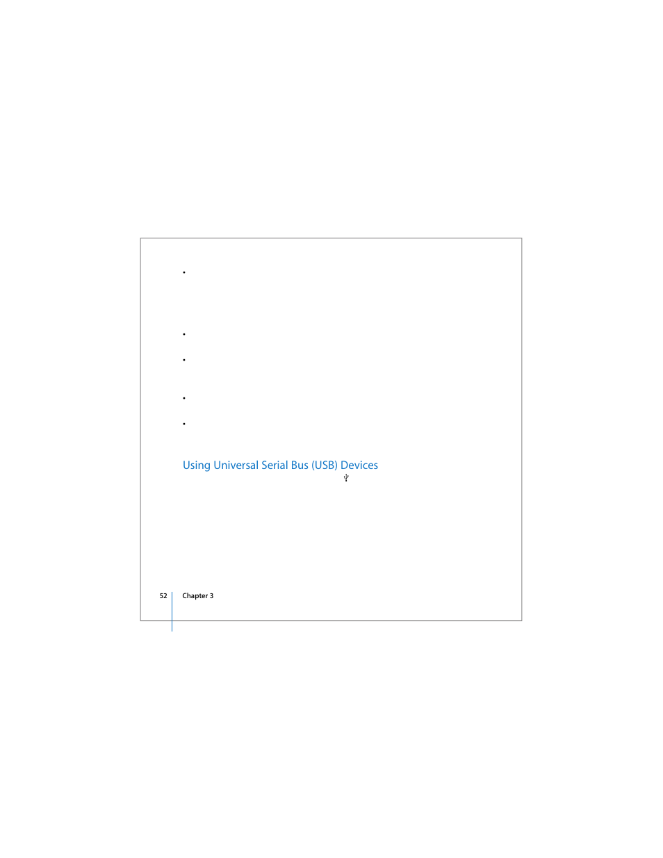 Using universal serial bus (usb) devices, See “using, Ee “using universal serial bus (usb) devices” on | Apple 17-inch MacBook Pro (User’s Guide) User Manual | Page 52 / 144