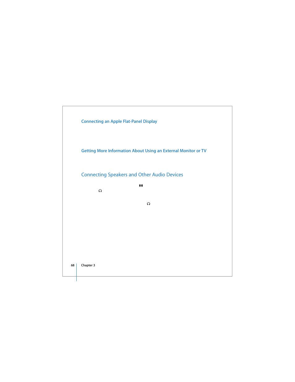 Connecting speakers and other audio devices | Apple 17-inch MacBook Pro (User’s Guide) User Manual | Page 68 / 144
