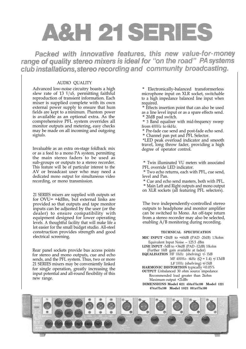Allen&Heath 21 Series User Manual | Page 2 / 18