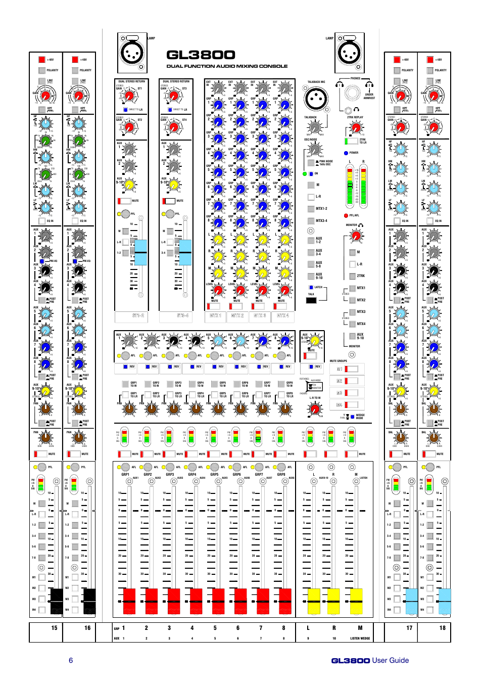 Gl3800, Lr m | Allen&Heath GL3800 User Manual | Page 6 / 44