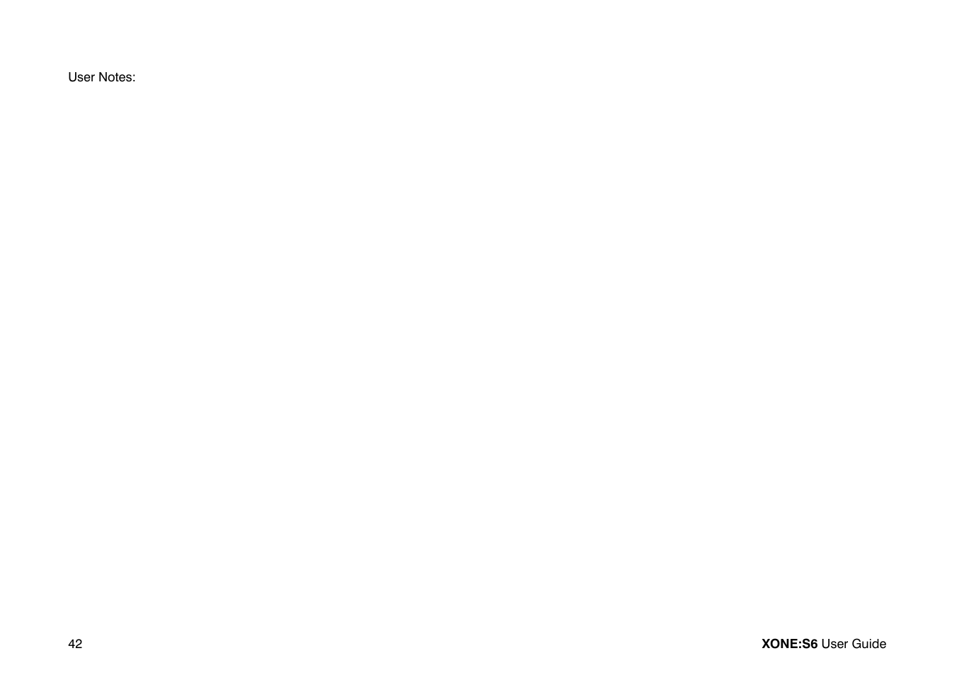 Allen&Heath Xone S6 User Manual | Page 42 / 42