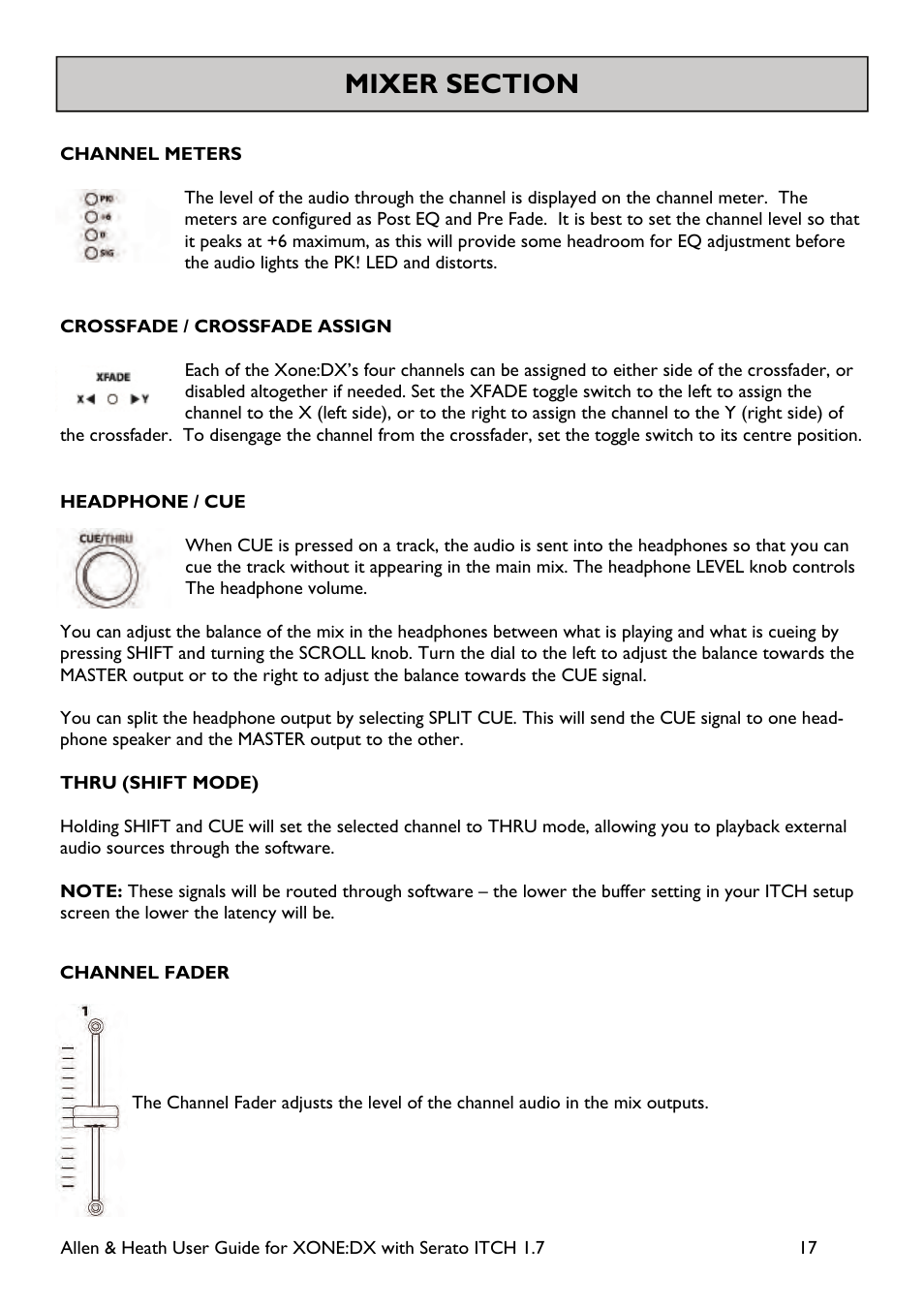 Allen&Heath Xone DX User Manual | Page 17 / 67