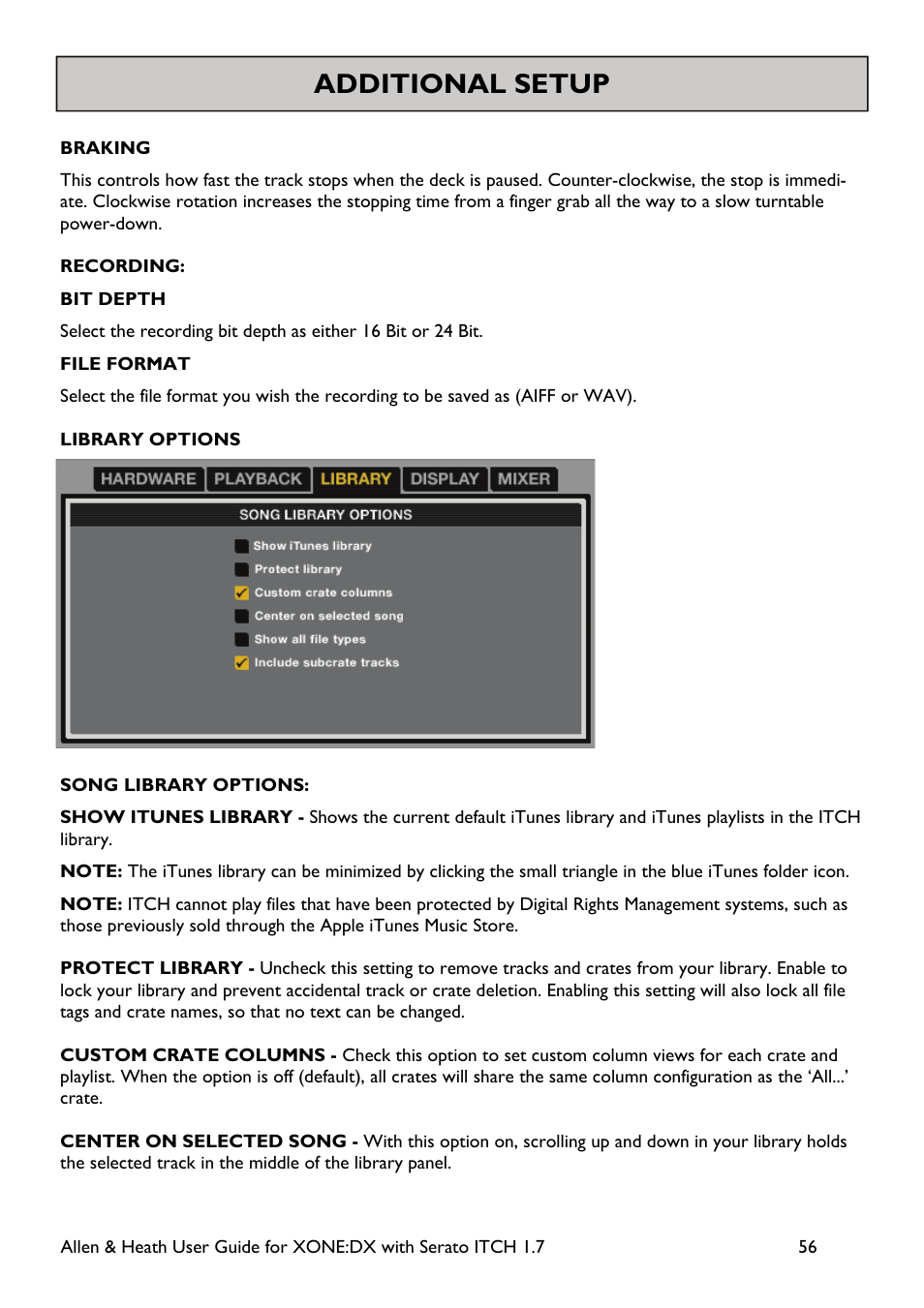 Additional setup | Allen&Heath Xone DX User Manual | Page 56 / 67