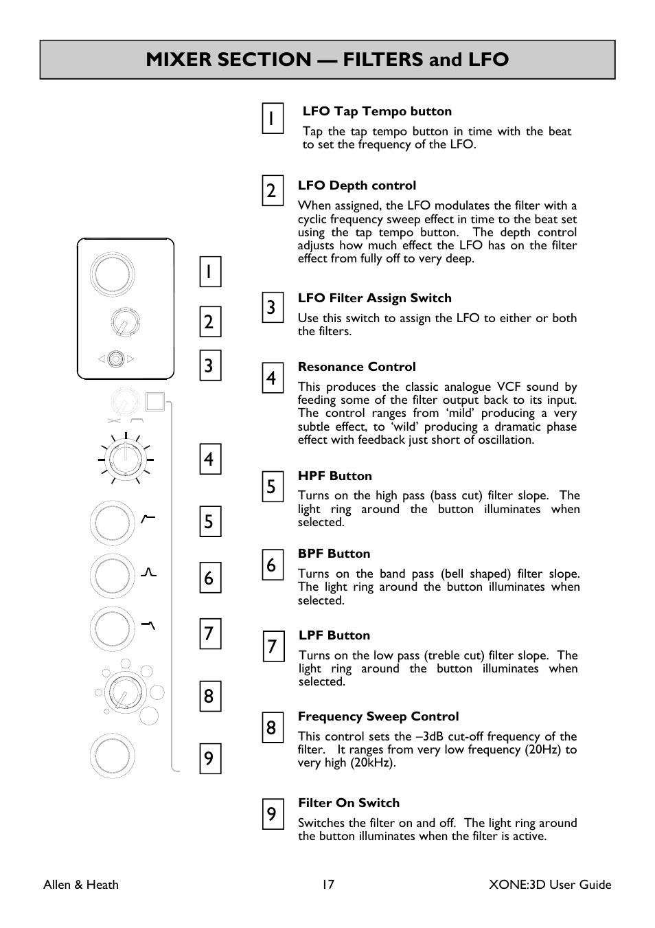 Allen&Heath Xone 3D User Manual | Page 17 / 42