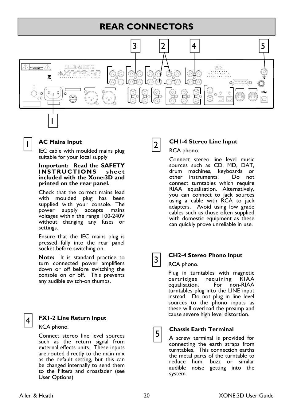 Allen & heath 20 xone:3d user guide | Allen&Heath Xone 3D User Manual | Page 20 / 42
