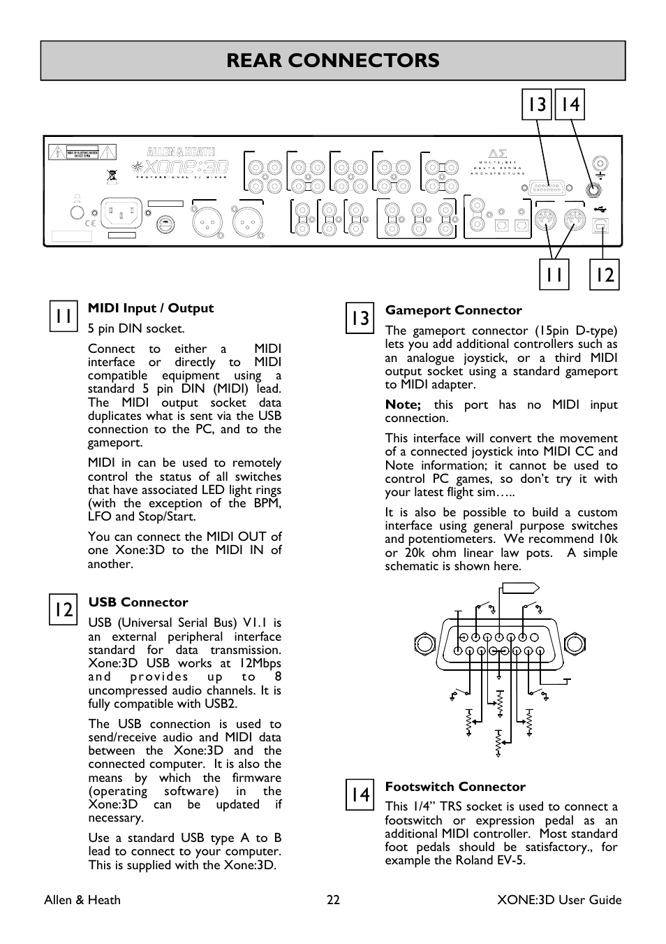 Allen & heath 22 xone:3d user guide | Allen&Heath Xone 3D User Manual | Page 22 / 42