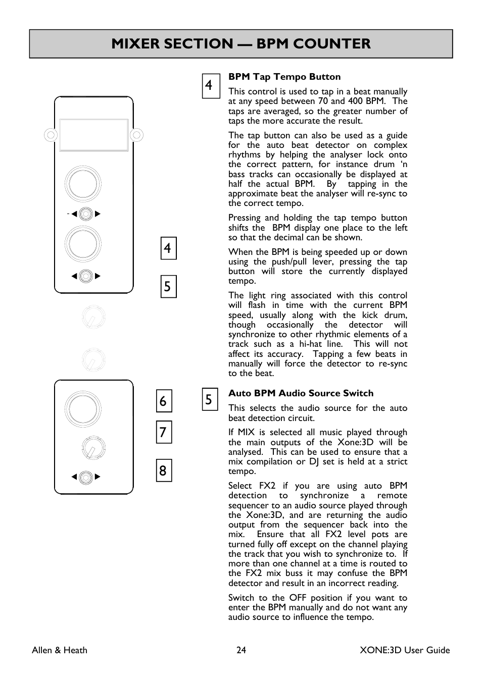 Allen&Heath Xone 3D User Manual | Page 24 / 42