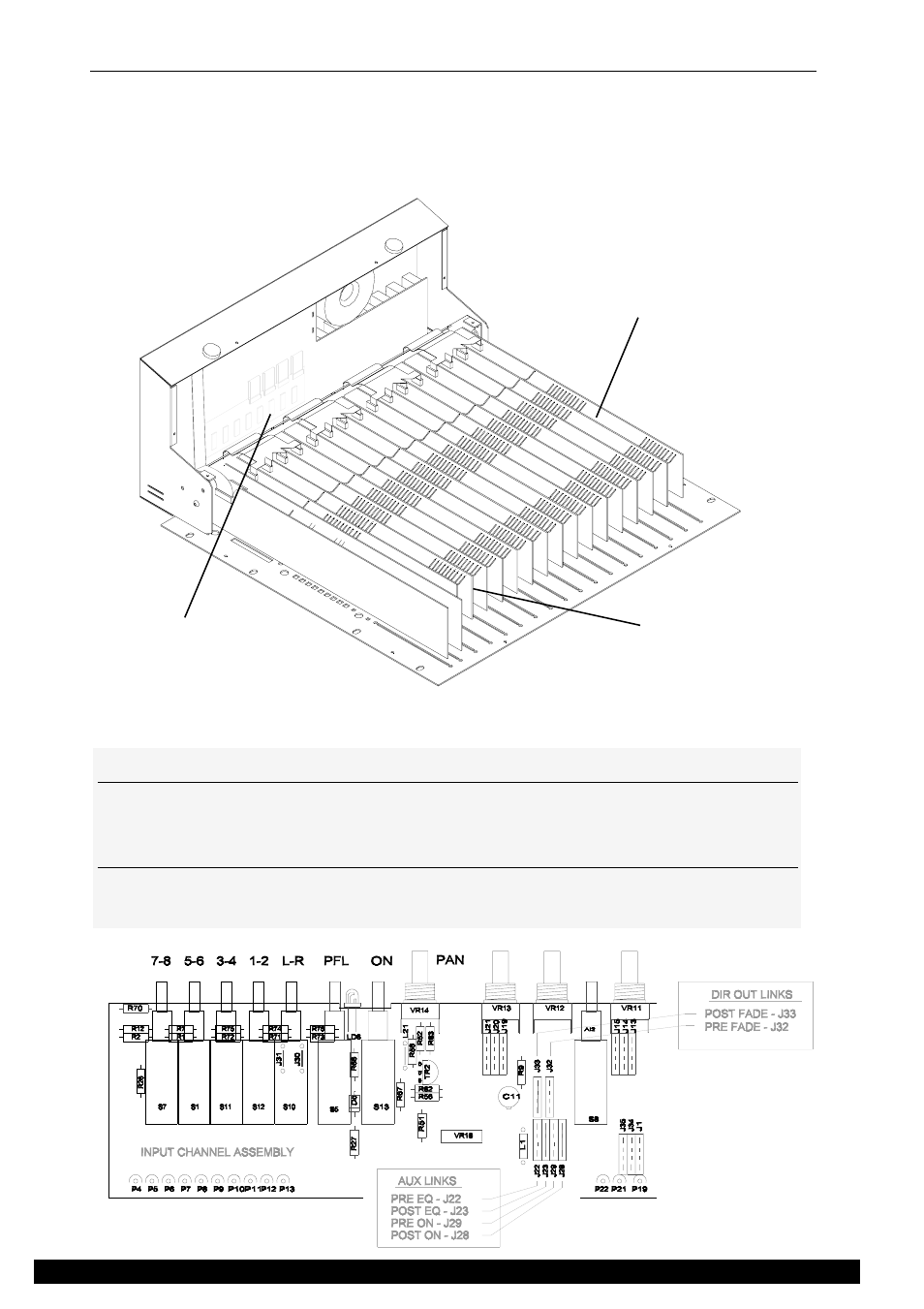 Channel pre-fade aux send options, Channel direct output source, Internal link options | Allen&Heath WZ20 8 2 SERVICE MANUAL User Manual | Page 11 / 35