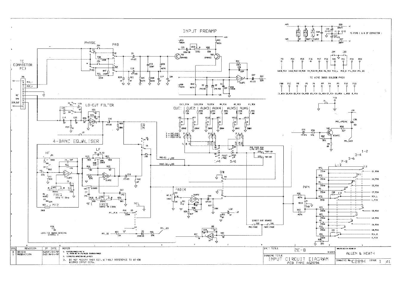 Allen&Heath WZ20 8 2 SERVICE MANUAL User Manual | Page 20 / 35