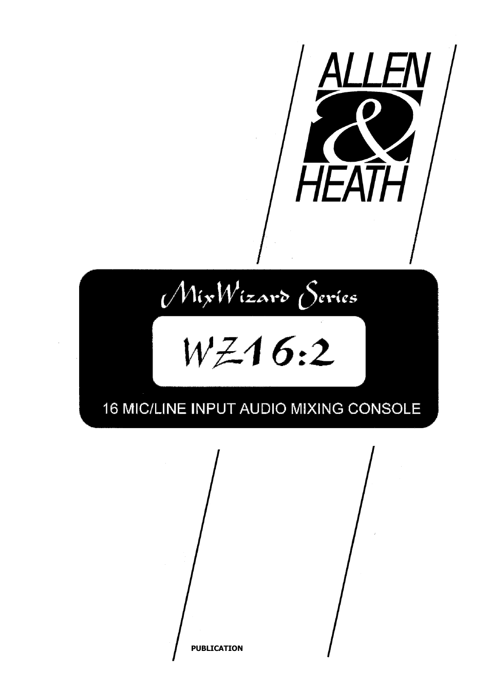 Allen&Heath WZ16 2 User Manual | 16 pages