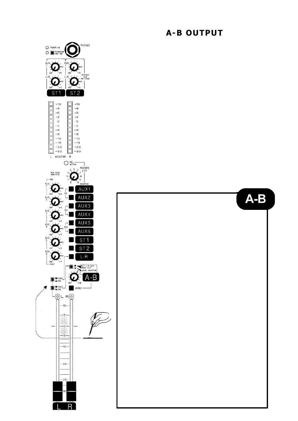 A- b output | Allen&Heath WZ16 2 User Manual | Page 15 / 16