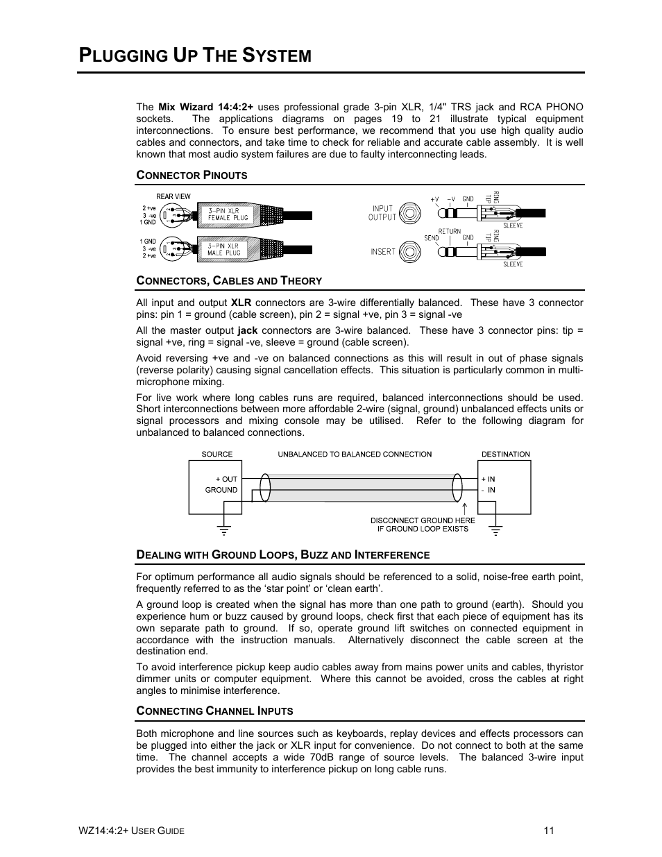 Lugging, Ystem | Allen&Heath WZ14-4-2 MK2 User Manual | Page 11 / 24