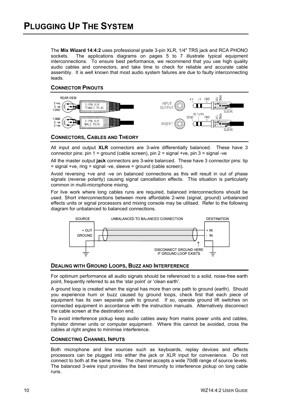 Lugging, Ystem | Allen&Heath WZ14-4-2 User Manual | Page 10 / 21