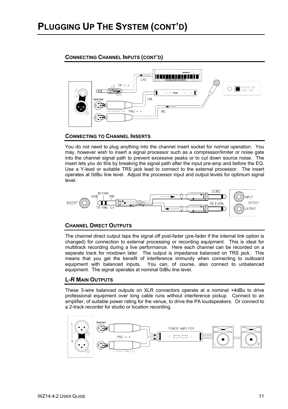 Lugging, Ystem, Cont | Allen&Heath WZ14-4-2 User Manual | Page 11 / 21