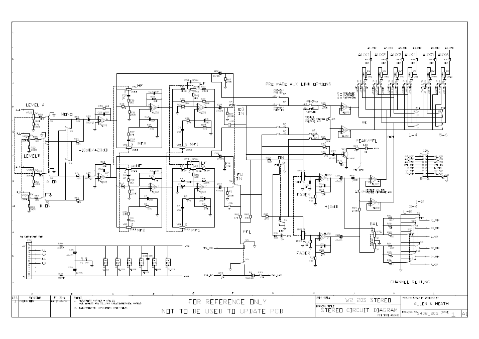 Allen&Heath WZ 20S SERVICE MANUAL User Manual | Page 13 / 23