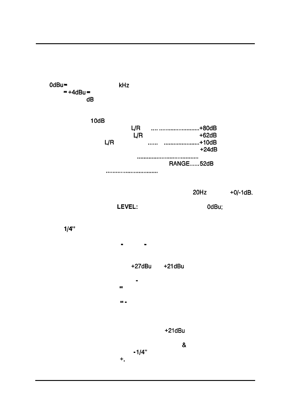 Electronic performance | Allen&Heath Scepter USER GUIDE User Manual | Page 11 / 42