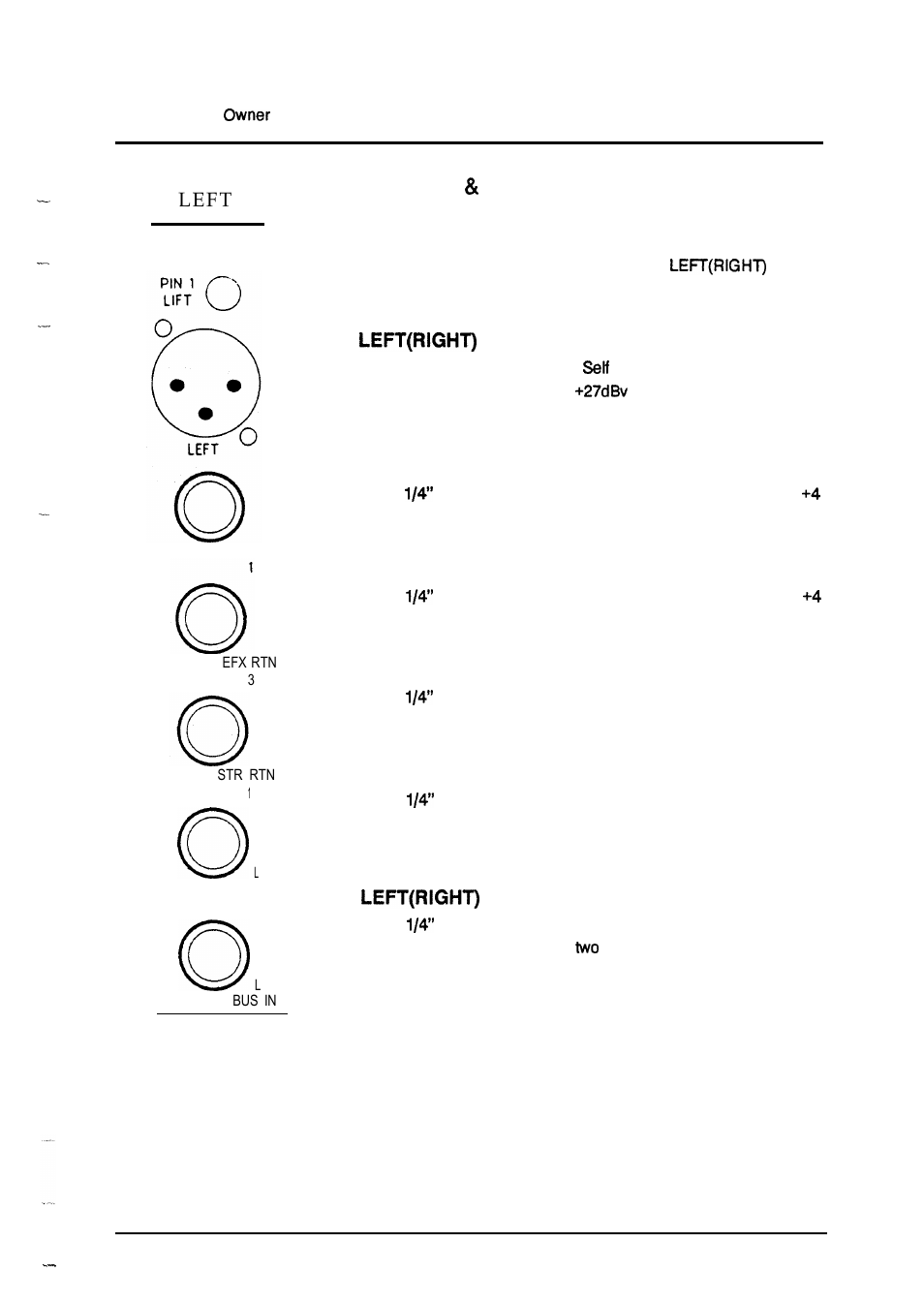 Left (right) connections | Allen&Heath Scepter USER GUIDE User Manual | Page 20 / 42