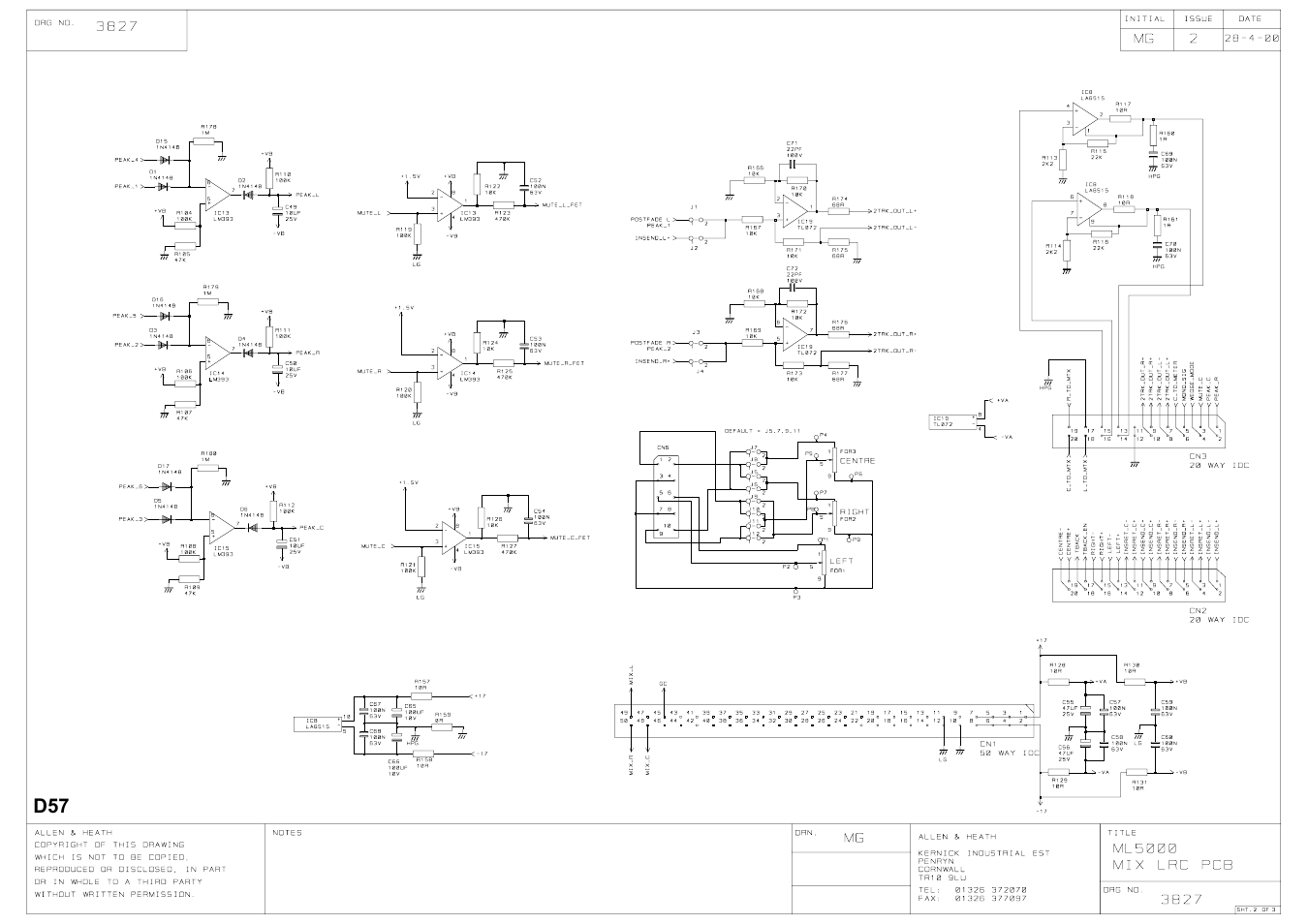 Allen&Heath ML5000 SERVICE MANUAL User Manual | Page 103 / 135