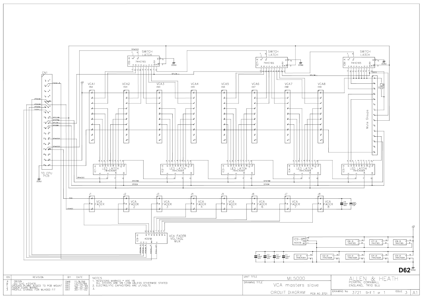 Allen&Heath ML5000 SERVICE MANUAL User Manual | Page 108 / 135