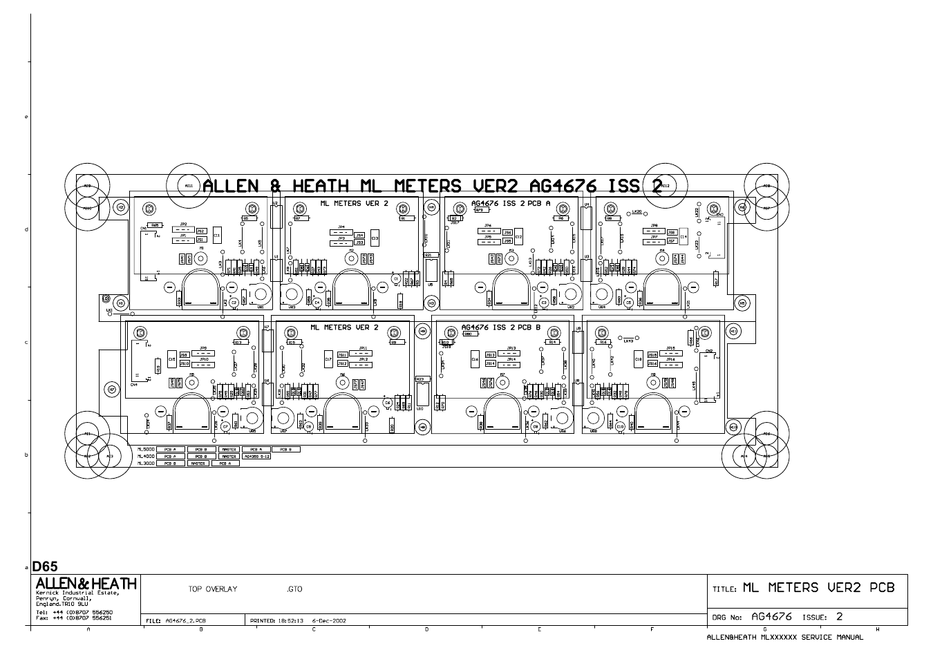 Allen&Heath ML5000 SERVICE MANUAL User Manual | Page 111 / 135