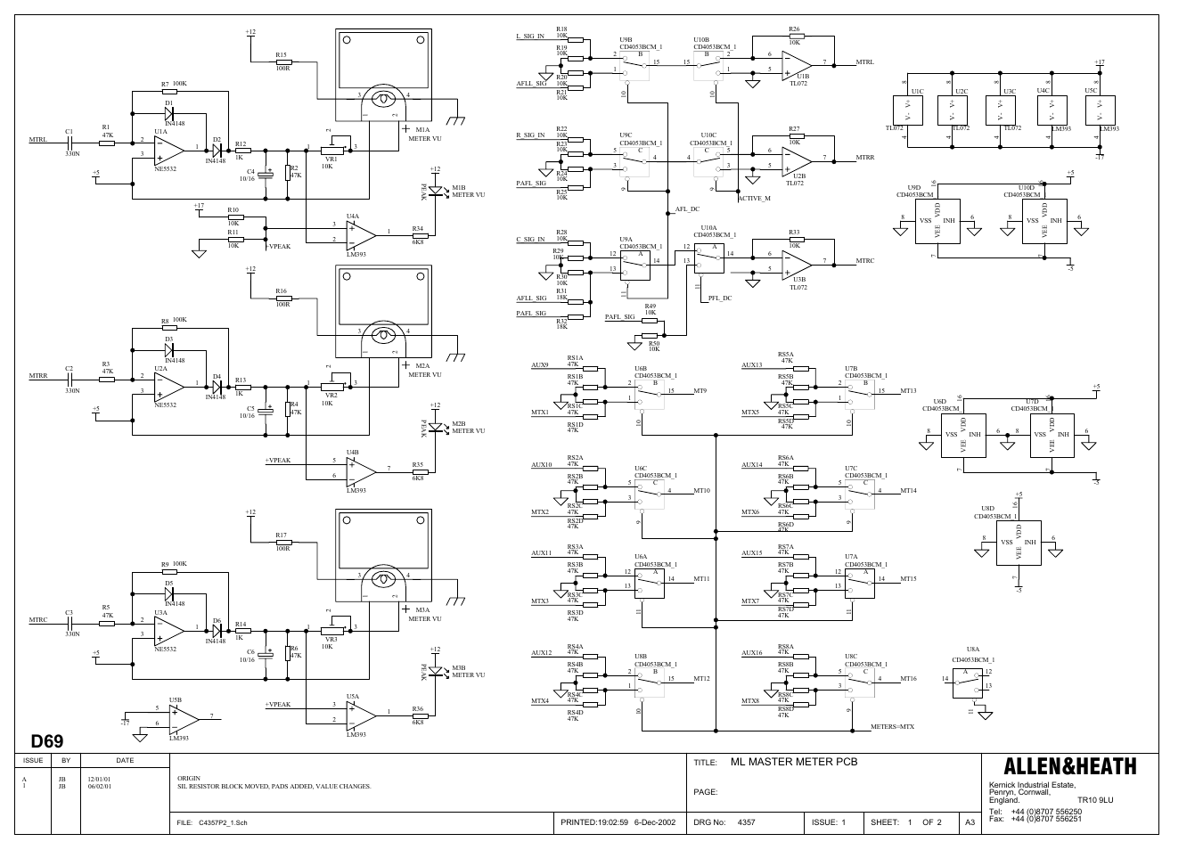 Allen&heath | Allen&Heath ML5000 SERVICE MANUAL User Manual | Page 115 / 135
