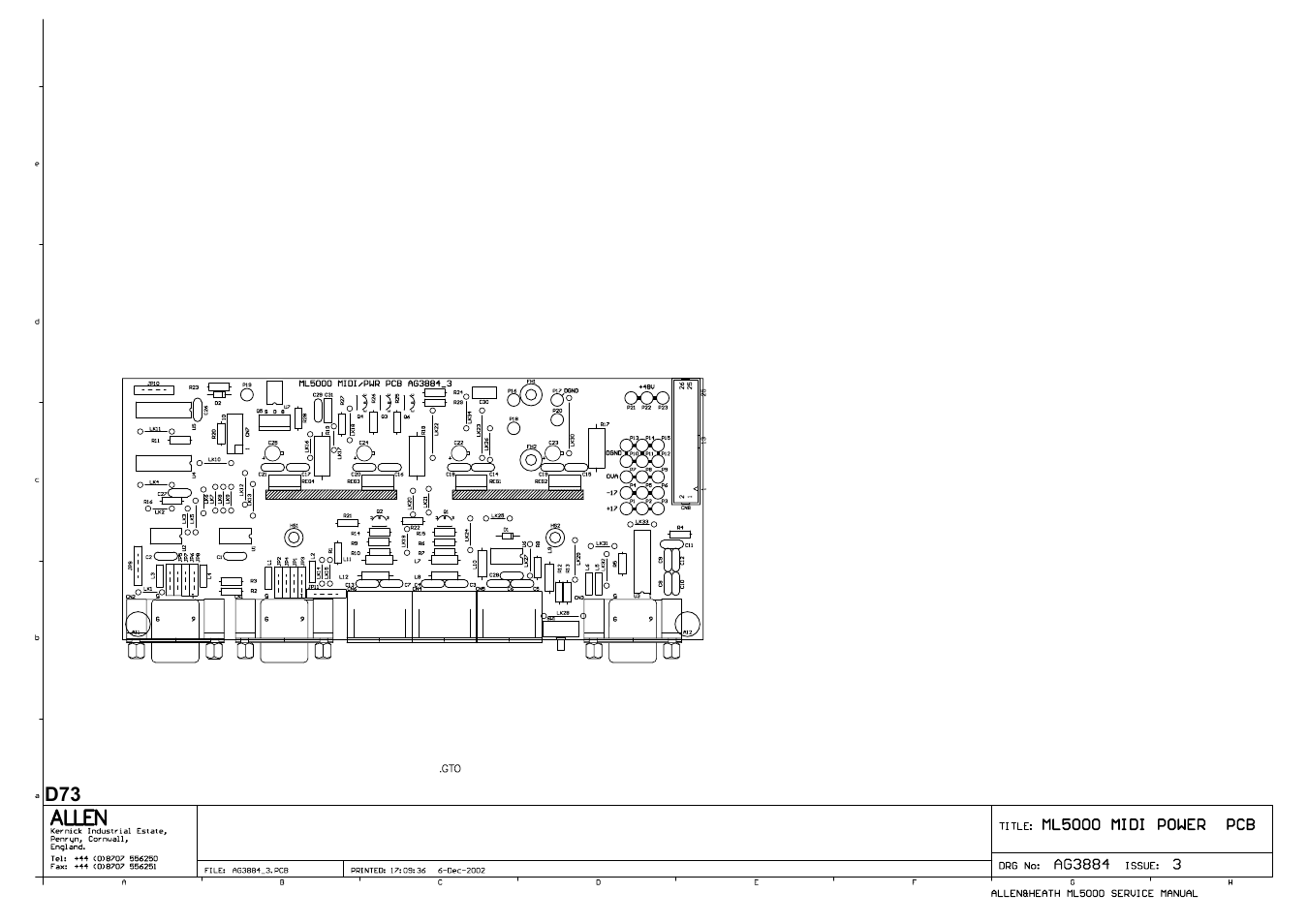 Allen&Heath ML5000 SERVICE MANUAL User Manual | Page 119 / 135