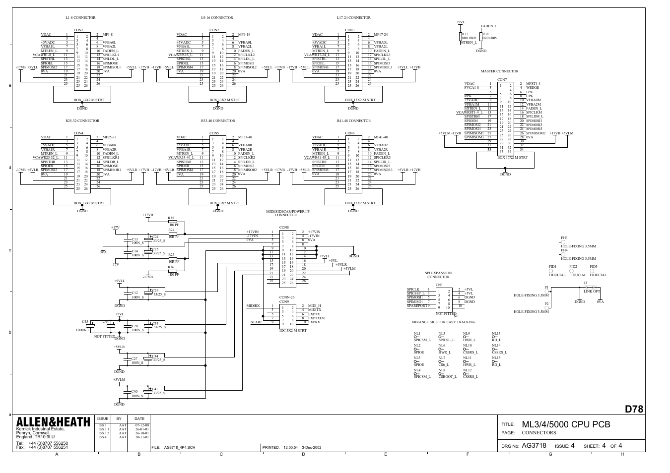 Allen&heath | Allen&Heath ML5000 SERVICE MANUAL User Manual | Page 124 / 135