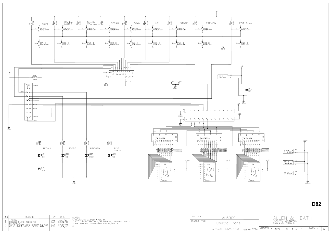 Allen&Heath ML5000 SERVICE MANUAL User Manual | Page 128 / 135