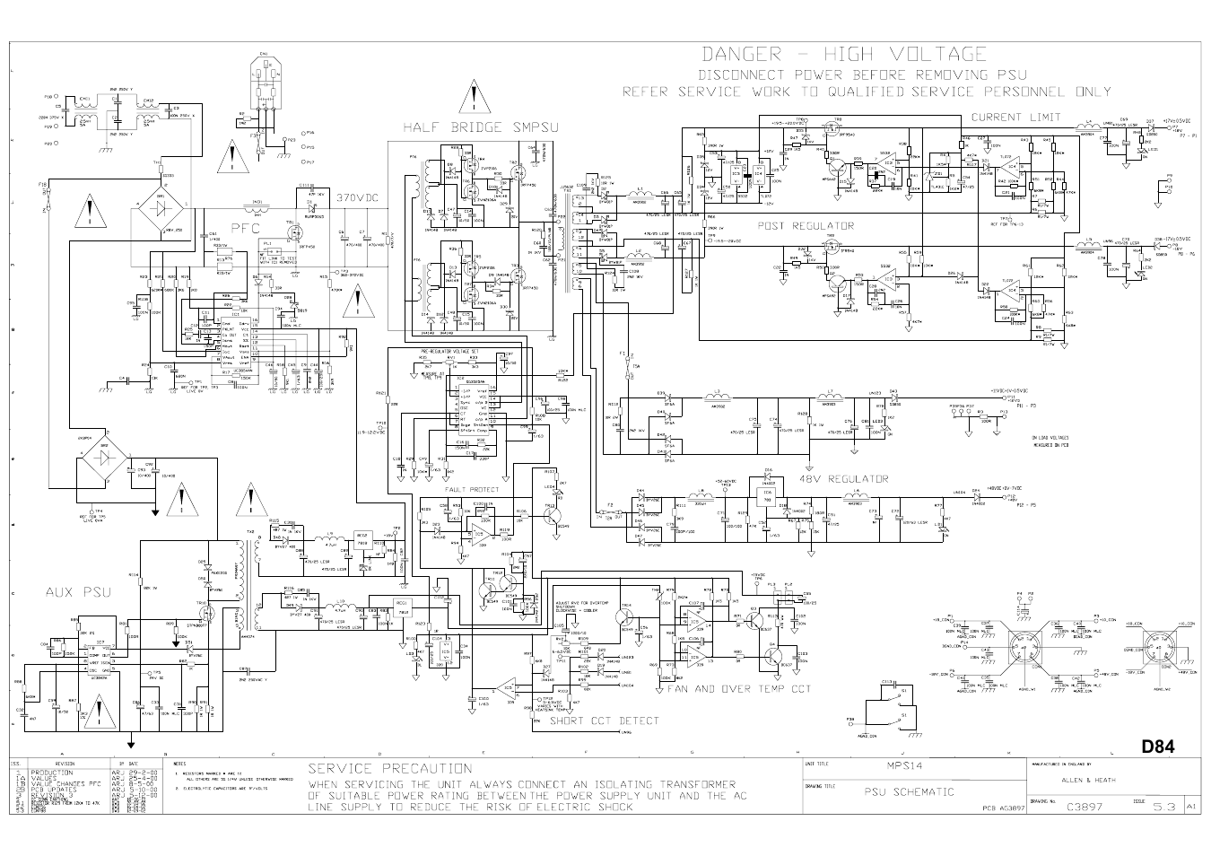 Allen&Heath ML5000 SERVICE MANUAL User Manual | Page 130 / 135