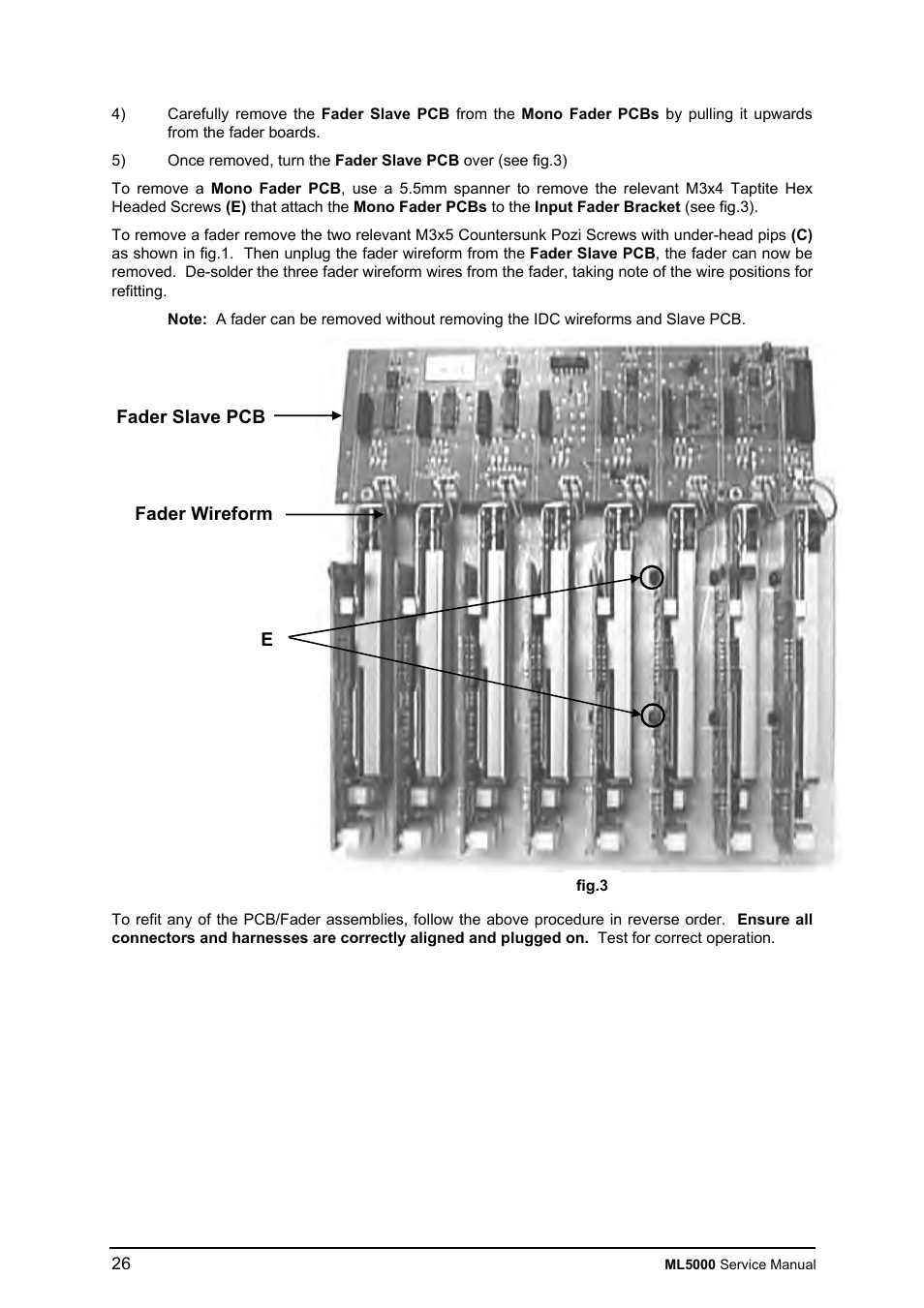 Allen&Heath ML5000 SERVICE MANUAL User Manual | Page 27 / 135