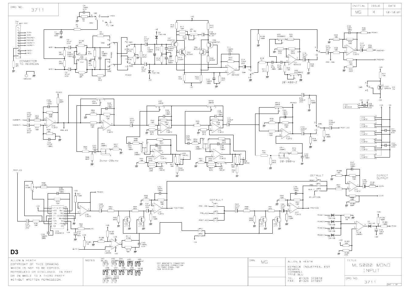 Allen&Heath ML5000 SERVICE MANUAL User Manual | Page 49 / 135