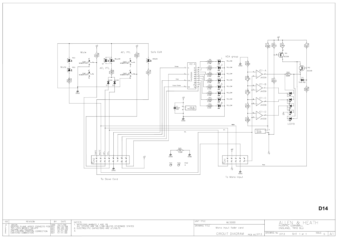 Allen&Heath ML5000 SERVICE MANUAL User Manual | Page 60 / 135