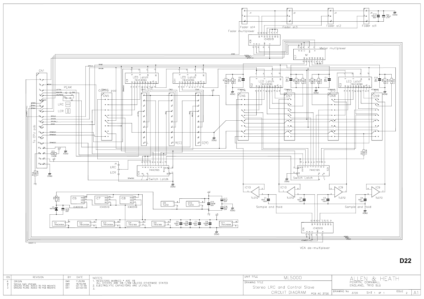 Allen&Heath ML5000 SERVICE MANUAL User Manual | Page 68 / 135