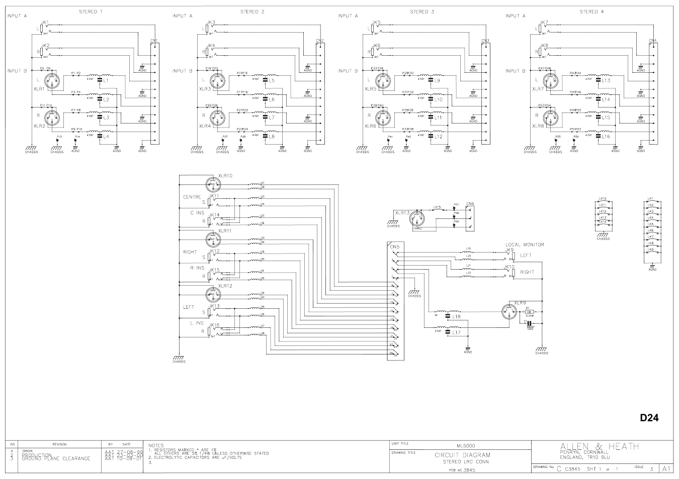 Allen&Heath ML5000 SERVICE MANUAL User Manual | Page 70 / 135