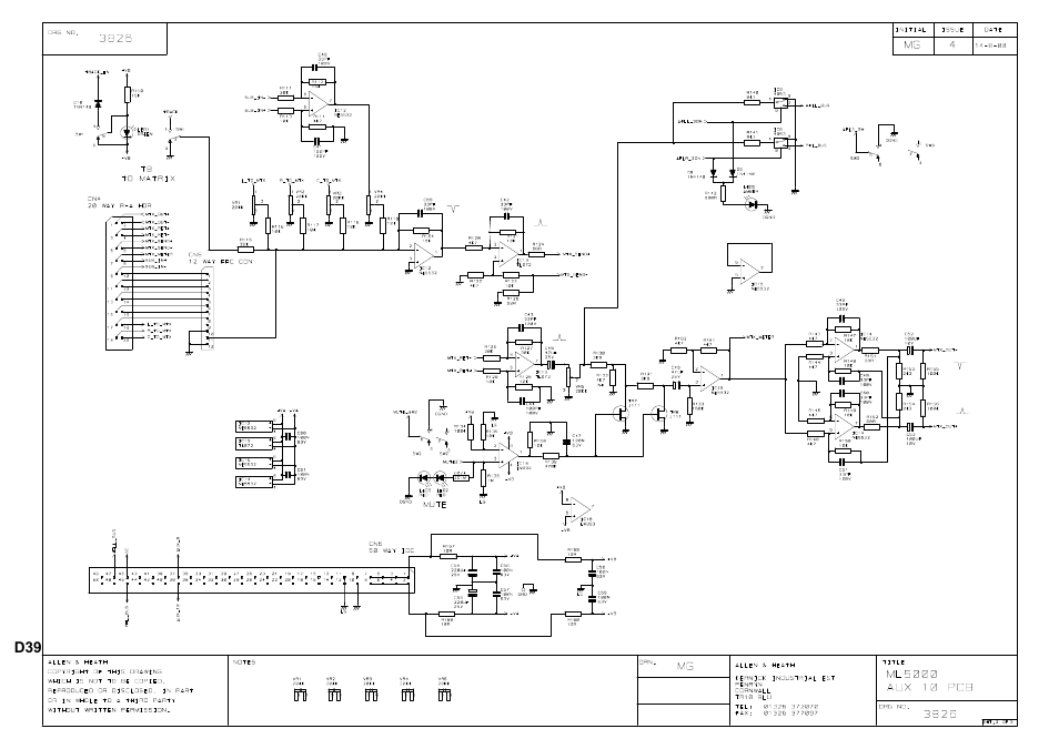Allen&Heath ML5000 SERVICE MANUAL User Manual | Page 85 / 135