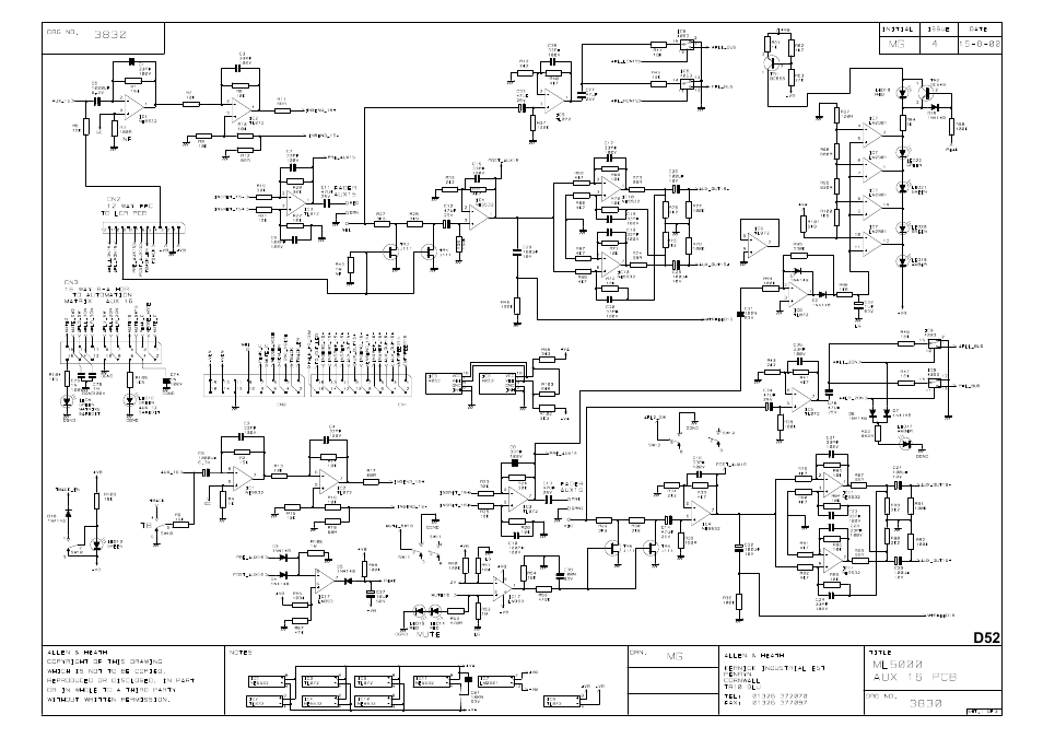 Allen&Heath ML5000 SERVICE MANUAL User Manual | Page 98 / 135