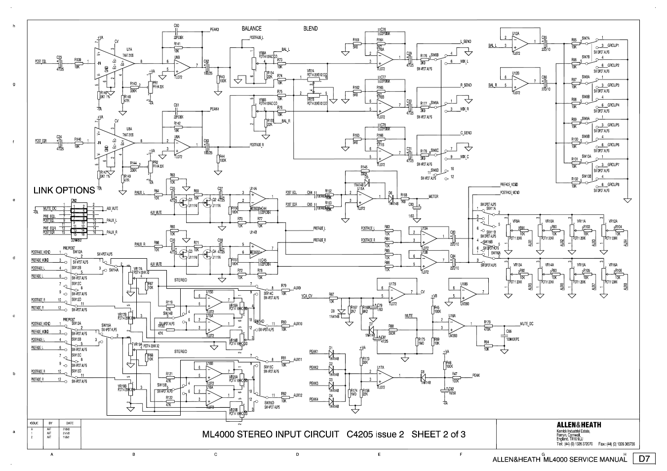 Allen&Heath ML4000 SERVICE MANUAL User Manual | Page 37 / 91