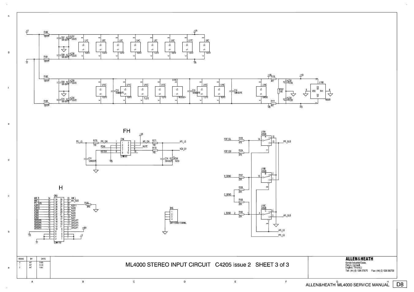 Allen&Heath ML4000 SERVICE MANUAL User Manual | Page 38 / 91