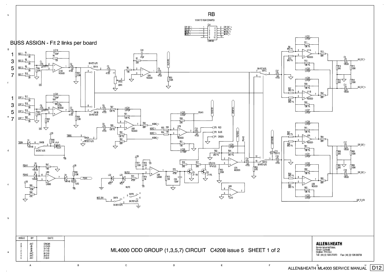 Allen&Heath ML4000 SERVICE MANUAL User Manual | Page 42 / 91